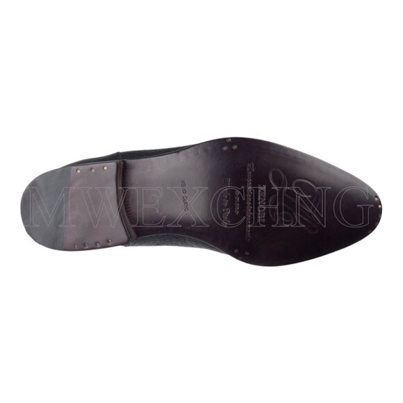 CALZOLERIA ZENOBI CROCODILE EMBOSSED OXFORD ITALIAN MENS DRESS SHOES NEW IN BOX main image 5